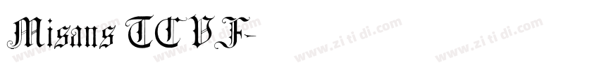 Misans TC VF字体转换
